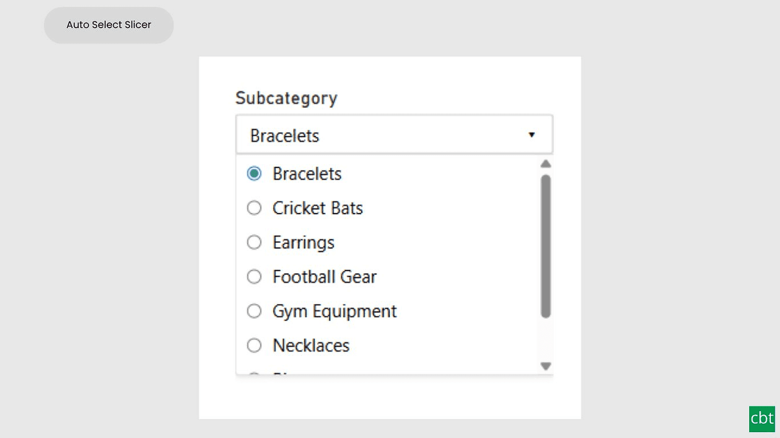 Preview of AutoSelect Slicer